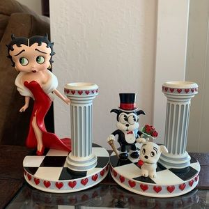 Betty Boop Enchanted Evening Candlestick Holders